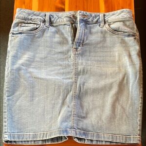 Light Blue Denim Skirt